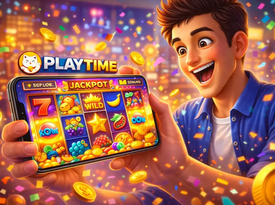 playtime88-Player-using-Playtime-App-and-trying-free-slot-games