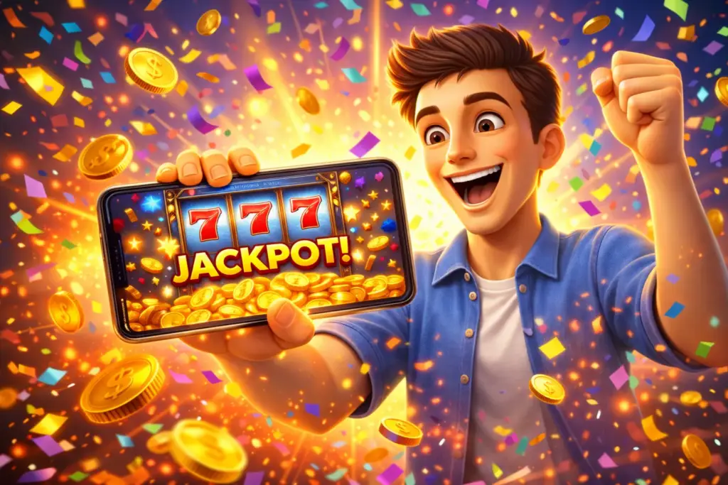 Filipino player receiving online casino welcome bonus on mobile app Playtime88